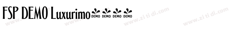 FSP DEMO Luxurimo字体转换 FSP DEMO Luxurimo字体转换